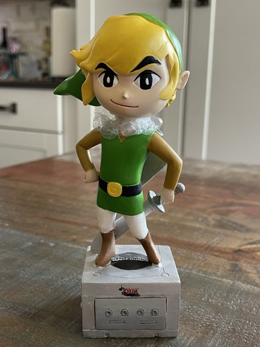 LINK Legend of Zelda Wind Waker NINTENDO GAMECUBE Promo Exclusive Bobblehead NIB - Picture 2 of 2