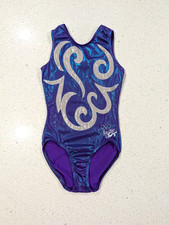 HOLOGRAPHGK ELITE Gymnastics Dance Leotard Medium Mystique Purple NASTIA LIUKIN
