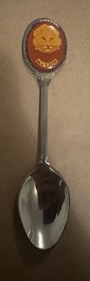 Vintage Souvenir Spoon M.V. Lion Ferry That Operated In The Late 1960s 1970s VGC