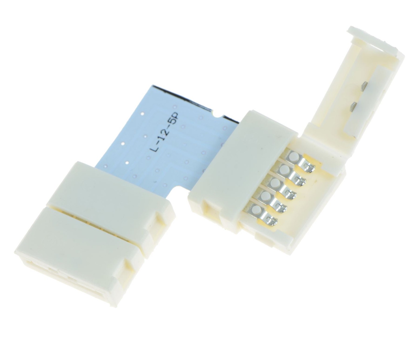 5 x L Shape RGBW 5050 LED Strip Connector 12mm 5-Pin