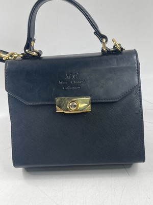 MC Marc Chantal Damen Leder Handtasche schwarz  Saffiano /Leder ca 19 x 22 cm