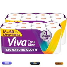 Viva Signature Cloth Paper Towels, 16 Family Triple, 141 Sheets Per Roll