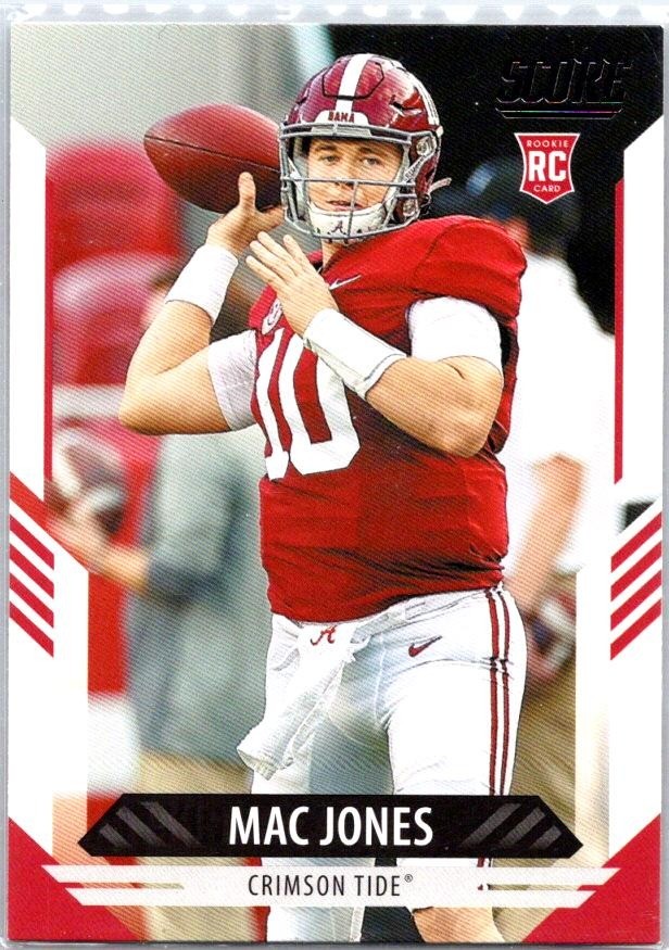 Mac Jones #306 2021 Score RC RC Crimson Tide