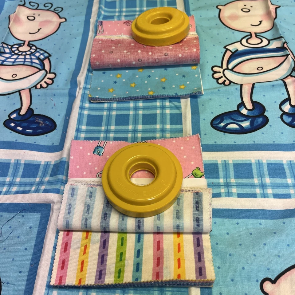 Moda Funny Babies Blue Panel And 2 Charm Packs - Image 4 of 4