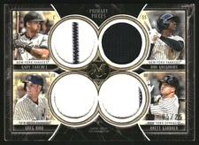 2018 Museum Coll Primary Pieces 4 Player Quad Relics Gold #KEE Gregorius/Bird/25