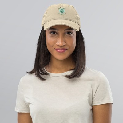 Get Lost in Nature Dad Hat Compass Distressed Outdoor Adventure Cap