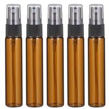 10 Pcs Brown Glass Spray Bottles 10 ml Refillable Empty Bottles for Skin Care