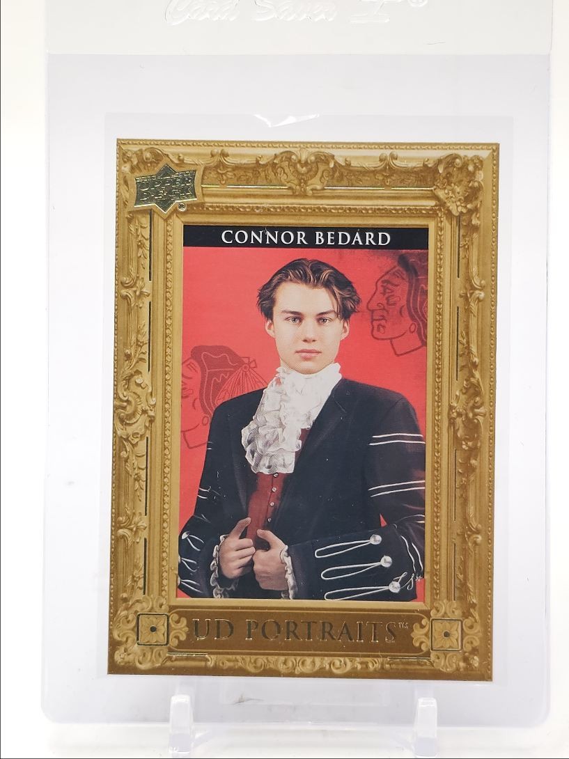 CONNOR BEDARD 2023-24 UPPER DECK SERIES 2 PORTRAITS ROOKIE RC Q0M-540