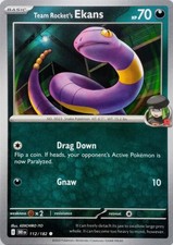 112/182 TEAM ROCKET'S EKANS | COMMON | DESTINED RIVALS POKEMON CARD