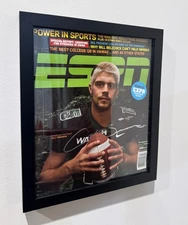 Colt Brennan ESPN The Magazine Autograph Auto Hawaii Warriors Brand New w/ Frame