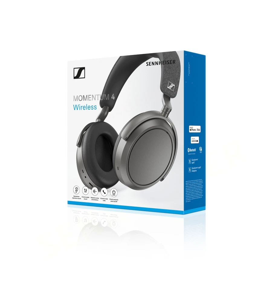 Sennheiser Momentum 4 Wireless Over-Ear Headphones, Graphite - image 4 of 4