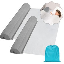 Inflatable Bed Bumpers for Toddlers 2 Pack, Non-Slip Bed Bumper with Machine-...