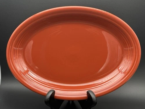 FIESTA Ware Fiestaware Oval Serving Platter Paprika 13.5"L Serving Plate