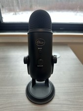 Blue Yeti Black USB Microphone with Mute, Volume, Gain  Adjustable Stand