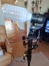 Flashpoint 7' 3 Section Aluminum Light Stands With Light and Diffuser 2 