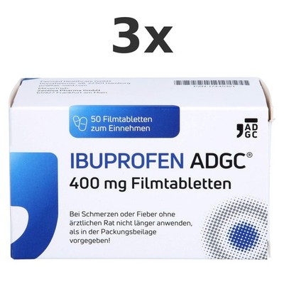 3x Ibuprofen Adgc 400 mg Filmtabletten 50 St - PZN 17445321