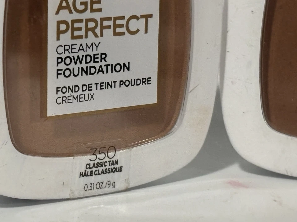 3x Loreal Age Perfect Creamy Powder Foundation 350 Tan 360 Sienna 365 Chestnut - Image 4 of 4