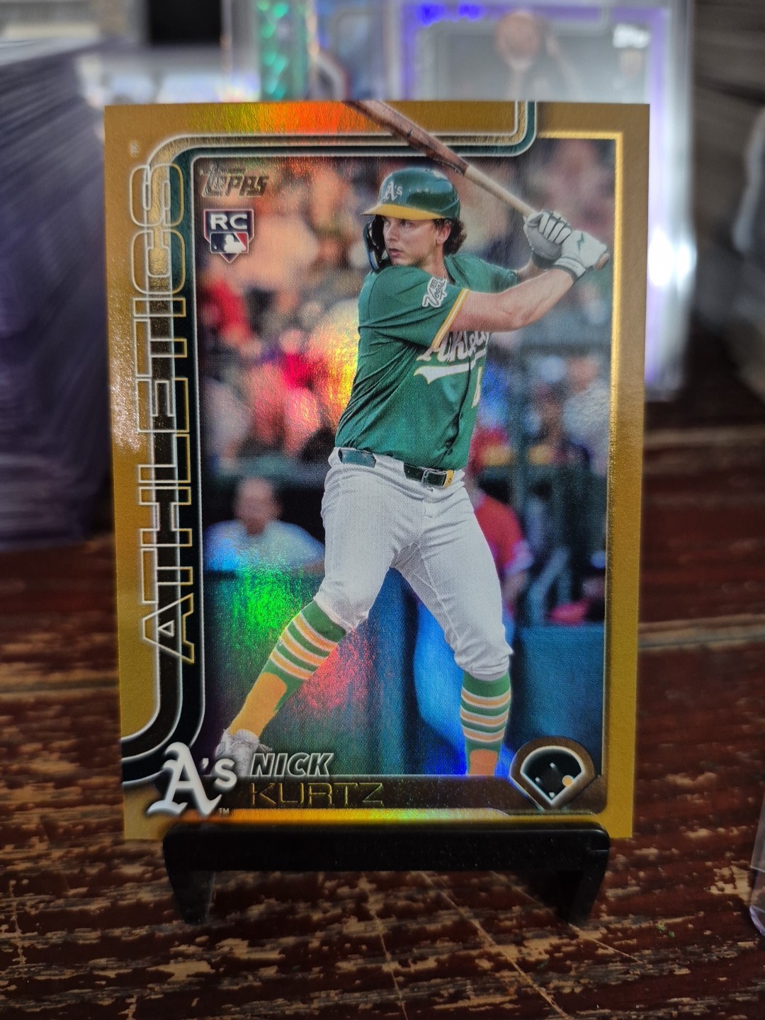 2025 Topps Update #US 201 Nick Kurtz Gold Foil RC #27/50 MINT