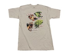 Vintage Dinosaur Tshirt Mens Size Large Jurassic TREX Tyrannosaurus REX Steg