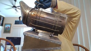 Vintage Dadant & Sons Bee Smoker Leather Bellows Beekeeping Honeybees Apiculture