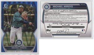 2023 Bowman Chrome Prospects Blue RayWave Refractor /150 Michael Arroyo #BCP-63