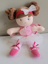 JoLijou Paris Les Tutus DouDou et Compagnie Plush Doll Ballerina Pink Brown Hair