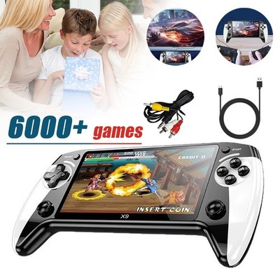 128GB X9 Retro Handheld Spielekonsole 5.5Zoll IPS HD Display 6000+ Spiele DE