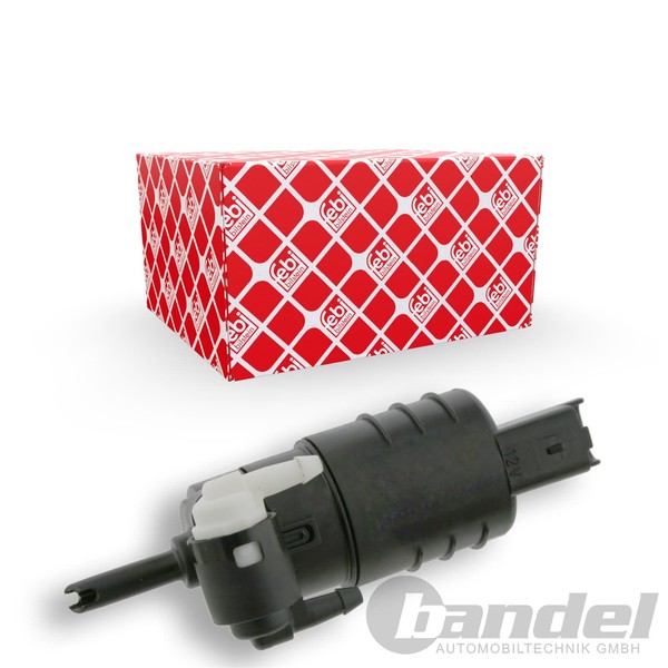 Febi Bilstein SCHEIBEN-WASCHWASSERPUMPE Dualpumpe Passend FüR Nissan Almera-image