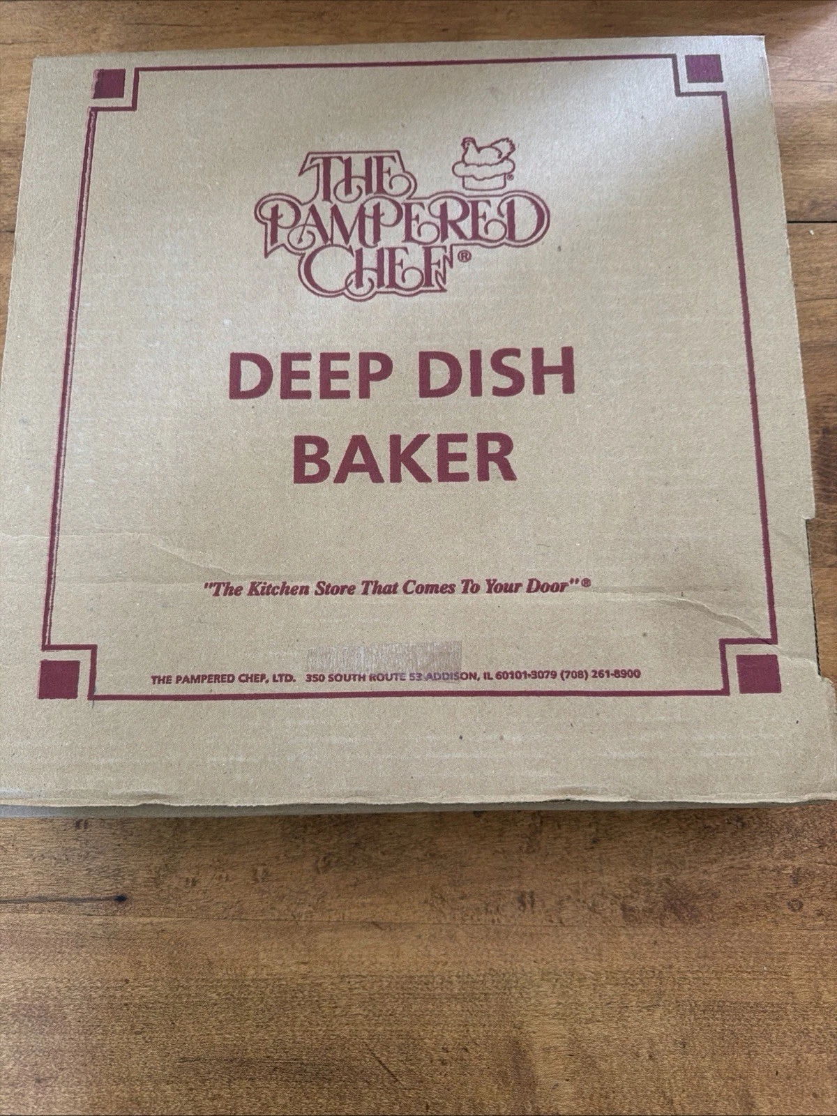 Sassafras Enterprises Stoneware Deep Dish Baking Pan 3615 Vtg Pampered Chef 11”