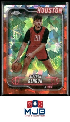 2024-25 Topps Chrome Sapphire Edition Alperen Sengun Orange Sapphire #/25 #106