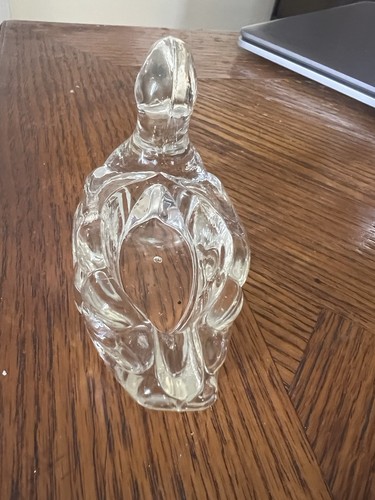 Glass Duck Shaped Match Toothpick Holder Clear Vintage - Picture 5 of 8