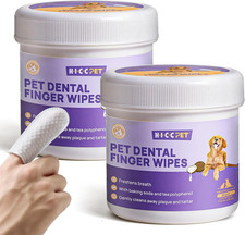 Teeth Cleaning Wipes for Dogs  Cats, Remove Bad Breath by Removing Plaque and T