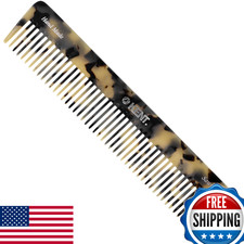 Kent 92TW Wide Tooth Detangler Comb for Curly Thick Hair - Handmade Cellulose Ac
