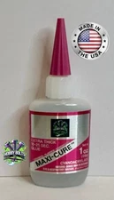 Bob Smith Industries Maxi-Cure Extra Thick CA Glue 1 oz 10-25Sec Hobby Bolts BSI