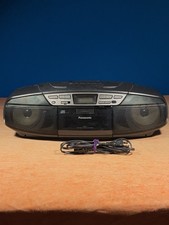 VTG 1997 Panasonic RX-DS17 Portable Boombox CD Radio Cassette - Tested and Works