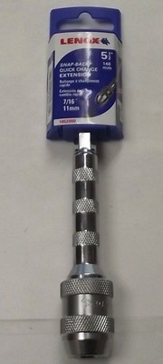 LENOX Tools 1852050 5-1/2'' Snap-Back Arbor Extension 7/16''