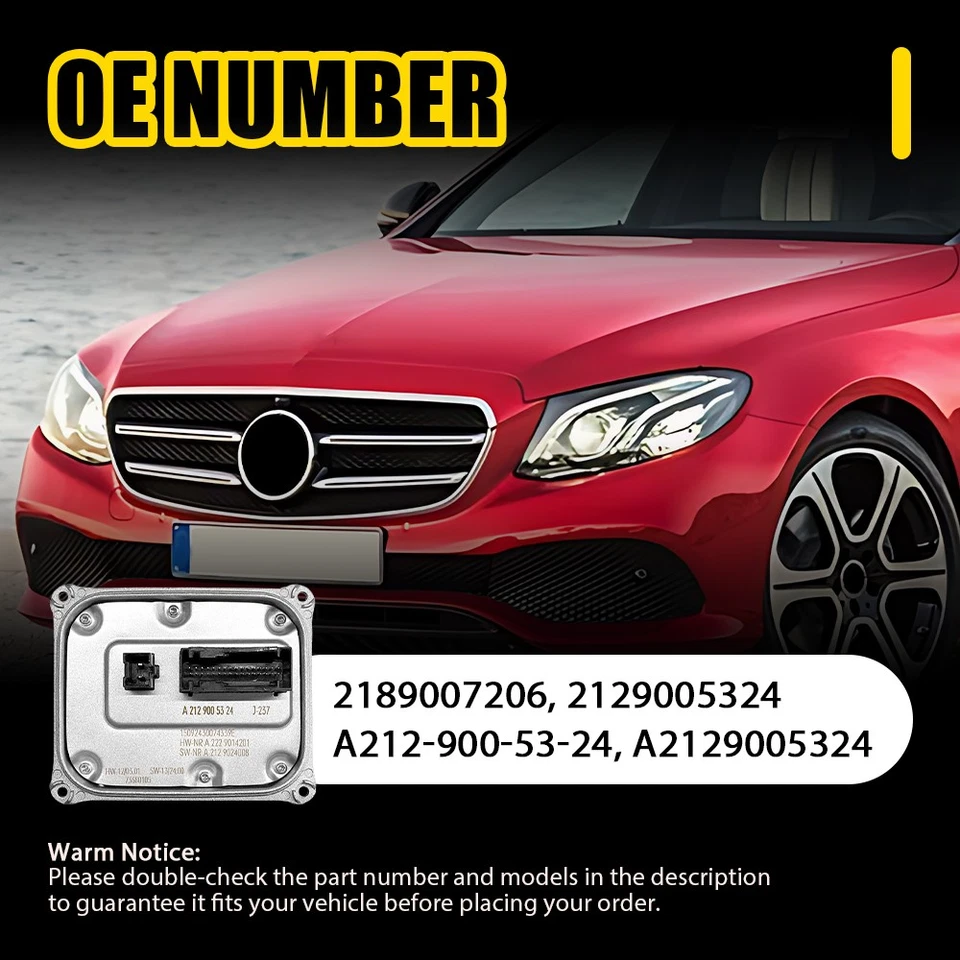 PAIR LED Headlight Control Module Ballast for 2014-2016 Mercedes-Benz E400 E550 - Image 3 of 4