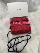 GWP NEW Miss Dior Hot Pink Vanity Case Ltd Ed 2025 Fall Unbranded Chain  BOX