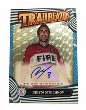 Marketplace image: 2024 Topps Chrome MLS Hristo Stoichkov Chicago Trailblazer Auto Superfractor 1/1