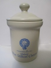 Clawson Blue Stilton Cheese Stoneware Lidded Pot London Pottery