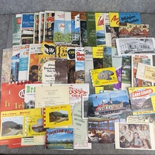 Lot Of 50+ Vtg Travel Ephemera Postcards Brochures Pamphlets Maps 1960s+