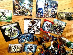 Huge LEGO Bionicle Bulk Lot Collection w/ Brutaka 8734 & Piraka Stronghold 8894