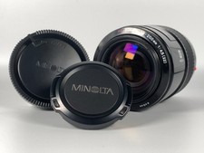 Minolta AF Zoom 100-200mm F4.5 22 Sony A A-Mount Lens Caps Tested JAPAN