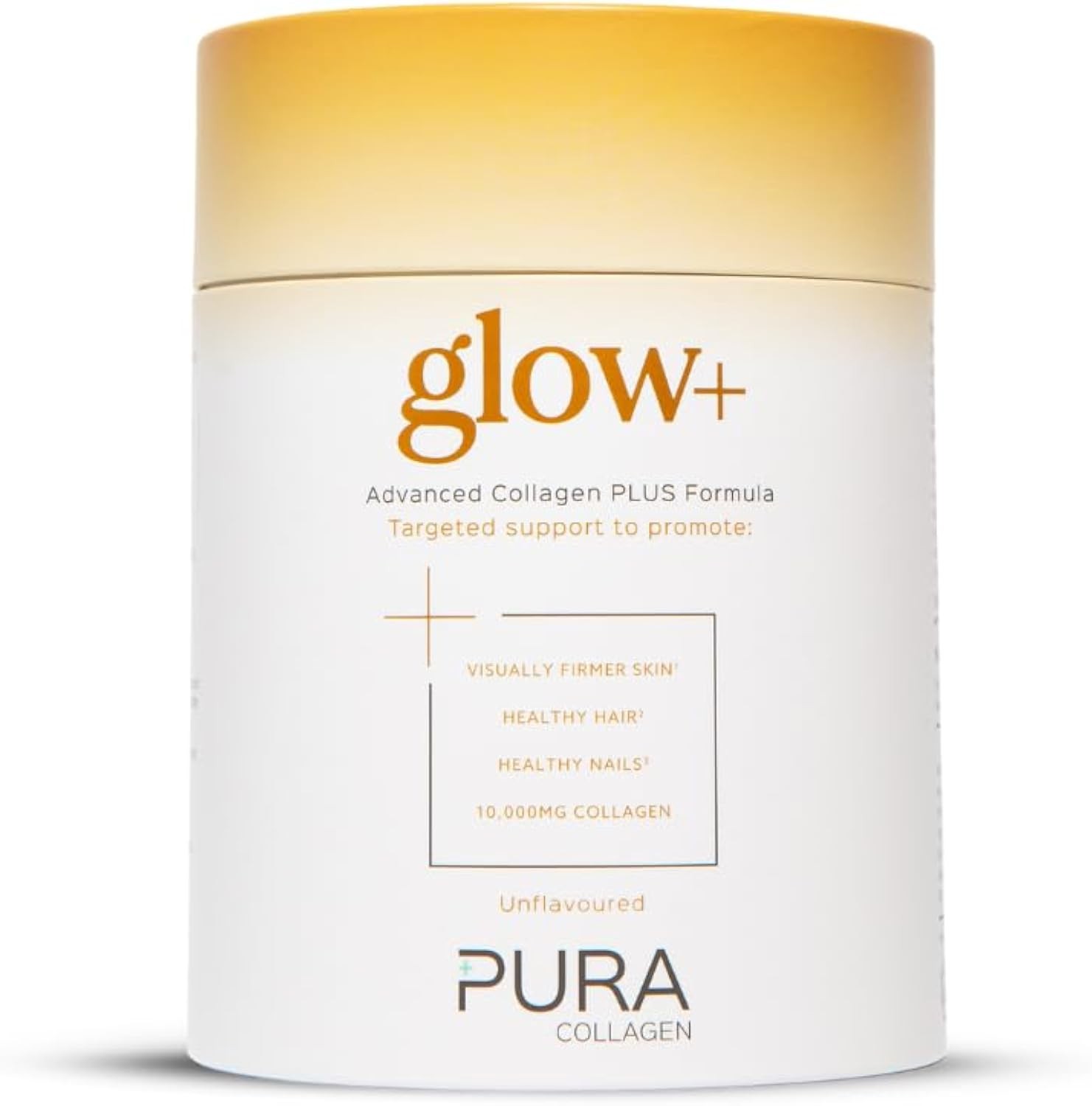 Pura Collagen Powdered Supplement Glow+, Hydrolysed Peptides, Hyaluronic Acid, Vitamins & Minerals, 28 Servings, 284 G - Image 2
