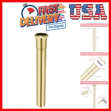 1-1/4 O.D x 12" Brass Slip Joint Extension Tube, Heavy Duty Extension Tube fo...