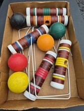 Vintage Croquet Replacement Mallets And Balls