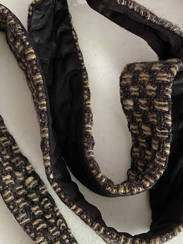 VTG 70s Pauline Trigere Coat Chunky Wool Tweed Wrap Inverted Pleat Cocoon Coat - Picture 23 of 23
