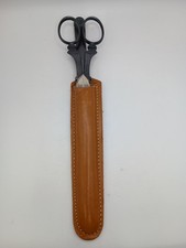 VTG F. Koeller  Co Germany Steel Scissors  Letter Opener Set w/Leather Sheath