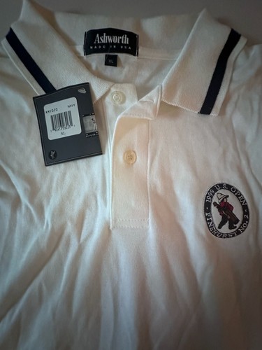 Ashworth XL 1999 U.S. Open Pinehurst No. 2 Golf Polo Shirt Ivory Men's XL New