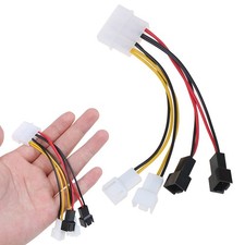 PC 4-Pin Molex/IDE to 3-Pin CPU/Chasis/Case Fan Power Cable Adapter ConnectoCAAA